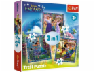 Trefl PUZZLE 3 V 1 KOSTKY HRDINOVÉ MAGICKÉHO ENCANTA