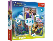 Trefl PUZZLE 3 V 1 KOSTKY HRDINOVÉ MAGICKÉHO ENCANTA