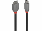 Lindy USB-C - micro-B USB kabel 3 m černý (36623)