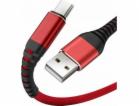 USB kabel USB-C – USB-C 3 m červený (28650)