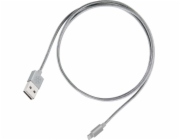 SilverStone USB-A - Lightning USB kabel 1 m Graphite (52014)