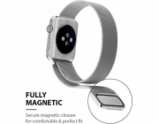 Crong Crong Milano Steel - řemínek Apple Watch z nerezové oceli 42/44 mm (černý)