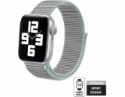 Sportovní řemínek Crong Crong Nylon pro Apple Watch 38/40 mm (pastelově šedá)