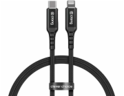 Crong USB-C – Lightning kabel 1,5 m černý (CRG-AL15USCL-BLK)