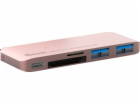 Gmobi USB HUB Víceportový 1x USB-C 1x microSD 1x SDHC + 2...