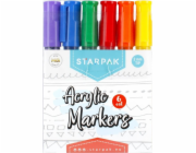 Starpak MARKER ACRYLIC 6COL OKR STK WB 12/72