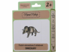 Máma maluje 4dílné puzzle dinosaury