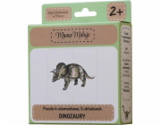 Máma maluje 4dílné puzzle dinosaury