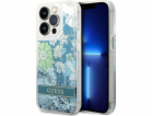 Pevné pouzdro Guess Guess Flower Liquid Glitter pro iPhon...