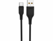 Denmen USB-A – USB-C kabel USB 2 m černý (D23T)