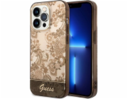 Pouzdro Guess Guess GUHCP14XHGPLHC Apple iPhone 14 Pro Max okrové pevné pouzdro Porcelain Collection