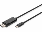 Digitus USB-C – DisplayPort USB kabel 2 m černý (AK-30033...