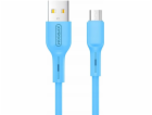 Joyroom USB kabel JOYROOM CABLE BAREVNÝ MICRO 1M MODRÁ, S...