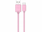 Joyroom USB kabel JOYROOM RYCHLÝ KABEL TYPU C 1M RŮŽOVÝ, ...