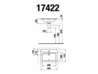 Umyvadlo JIKA CUBITO 8174220001041, 550×410 mm