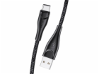 Usams USB-A – USB-C USB kabel 3 m černý (63796-uniw)