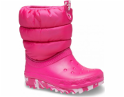 Crocs Crocs Classic Neo Puff Boot Dětské 207684-6X0 Růžové 33/34