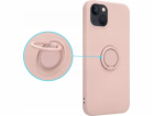 OEM pouzdro Silicon Ring pro iPhone 11 růžové