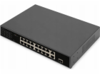 Digitus Switch 16 -port Fe Poe 2 GE uplinks RJ45/SFP - Sw...