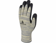 Delta plus rukavice pletené šedé žluté 10 Vecutd01GJ10