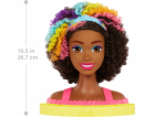 Barbie Styling Head Neon Rainbow Kudrnaté vlasy HMD79 MATTEL