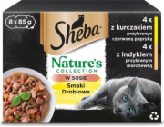 SHEBA Nature s Collection Poultry Flavors - vlhké krmivo pro kočky - 8x 85 g