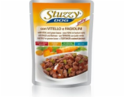 STUZZY kousky s telecím masem a zelenými fazolkami - vlhké krmivo pro psy - 100 g