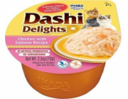 INABA Dashi Delights Kuře s lososem ve vývaru - kočičí pamlsky - 70g