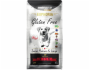 BIOFEED Euphoria Gluten Free Junior střední a velké hovězí - suché krmivo pro psy - 12 kg