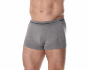 Brubeck BX10430 Pánské boxerky COMFORT WOOL tmavě šedé S