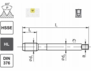 Fanar THREAD M16 DIN-376C R40 (6H) HSSE HL INOX