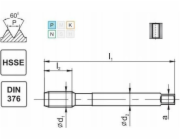 Fanar THREAD M20 DIN-376B LH (6H) HSSE 800