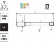 Fanar TAP G 1/8 DIN-5156C R45 HSSE-PM HL MASTERTAP