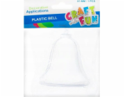 Craft with Fun ORNAMENT BN PLAST BELL 8,5CM CF PBH 12/192