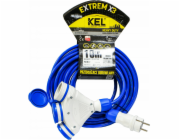 Konstrukční prodlužovací kabel 3-Gniezda Z/U 10M/H07BQ-F 3X1.5/IP54 Grey/Blue In-01181