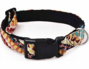 Barry King King Psa Collar, s odolnou látkou, vzorem boho, 1,5x30-40 cm