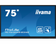 75" iiyama TE7512MIS-B3AG:IPS,4K,40P,USB-C