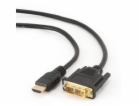 Kabel HDMI-DVI 3M (pozlacené konce)