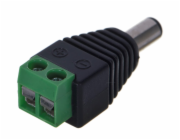 Electrical power plug Black Green