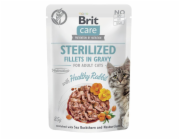 BRIT Care Cat Sterilized Rabbit Pouch - wet cat food - 85 g