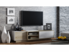 Cama TV skříňka SIGMA1 180 dub sonoma/bílý lesk