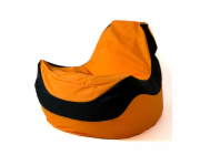 Sako taška pouf Bolid oranžovo-černá XXL 140 x 100 cm