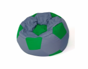 Sako taška pouffe Ball šedozelená L 80 cm