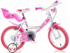 Dino bikes 164RN Bílá, růžový potisk 16" dívčí kolo