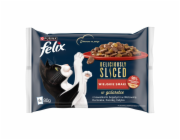 FELIX Deliciously Sliced - mokré krmivo pro kočky - 4x 80 g