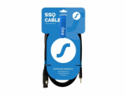 SSQ XLRMi3 - Kabel XLR samice - Jack stereo 3,5 mm, 3 m