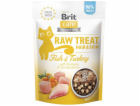 BRIT Care Raw Treat Hair&Skin fish with krůta - kočičí pa...