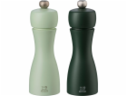 Peugeot Tahiti pepper/salt mill set 2 pieces 15 cm green