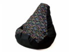 Sako bag pouffe Hruška print black-pad player XXL 140 x 1...