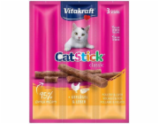 VITAKRAFT CatStick Mini with poultry and liver - pamlsek pro kočky - 3 kusů